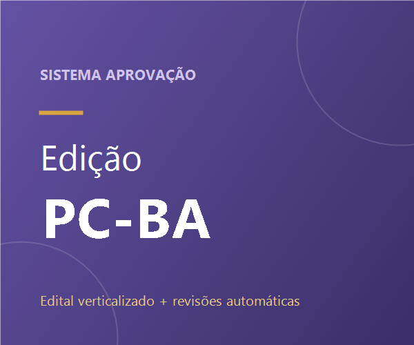 Capa do Sistema Aprovação PC-BA