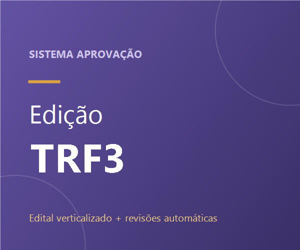 Capa do Sistema Aprovação TRF3